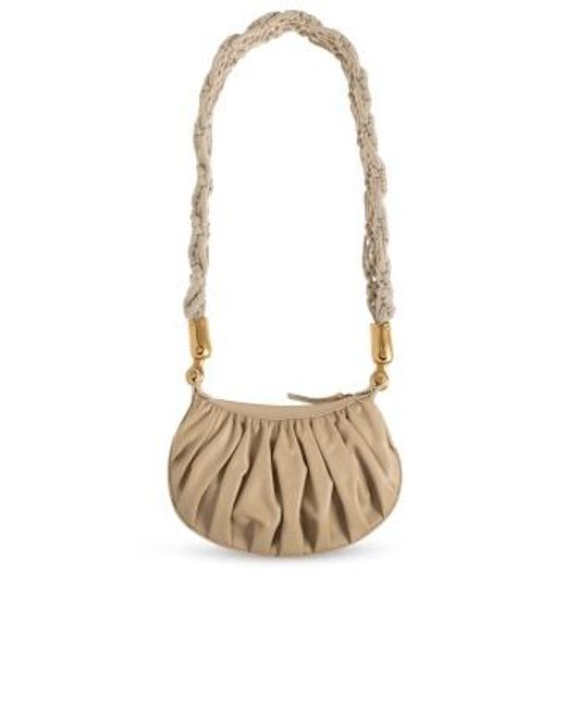 Balmain White Frame Mini Shoulder Bag