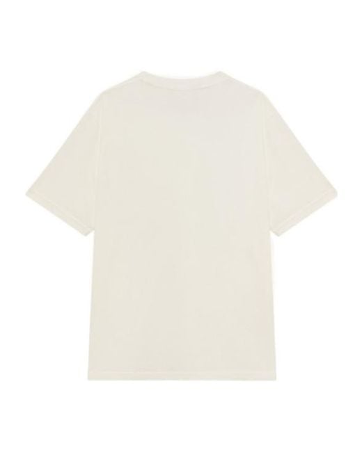Autry White Flag-Print Crew-Neck T-Shirt for men