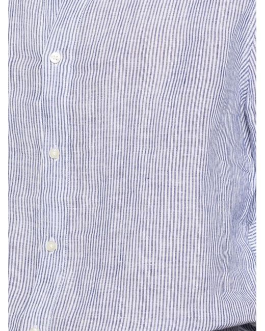 Ecoalf Purple Alfredo Striped Shirt for men