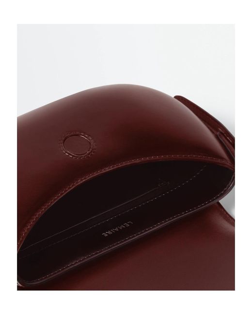 Lemaire White Belly Leather Crossbody Bag for men