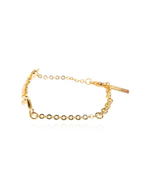 Moschino Metallic Logo Bracelet