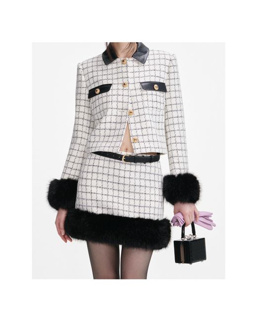 Self-Portrait White Neutrals Jackets
