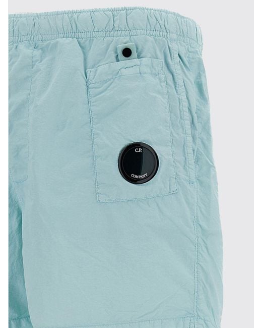 C P Company Blue Lens Detail Swim Shorts for men