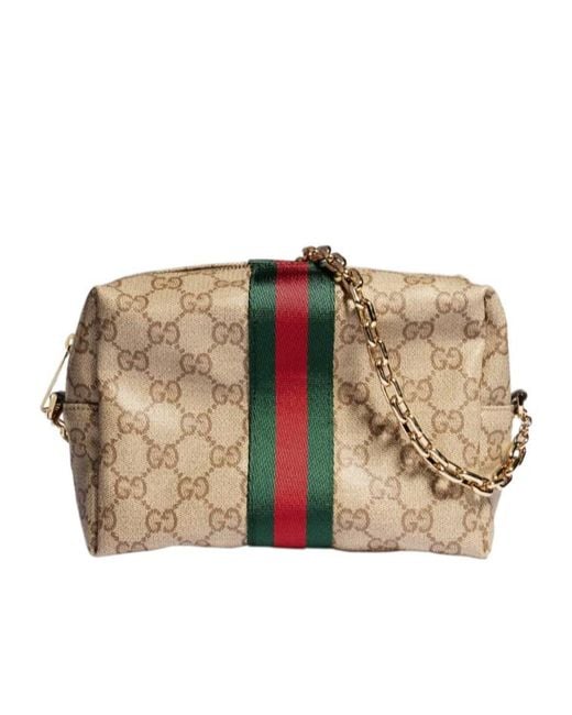 Gucci Brown Mini Camera Bag With Web