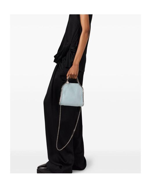Stella McCartney Blue Falabella Tiny Shoulder Bag