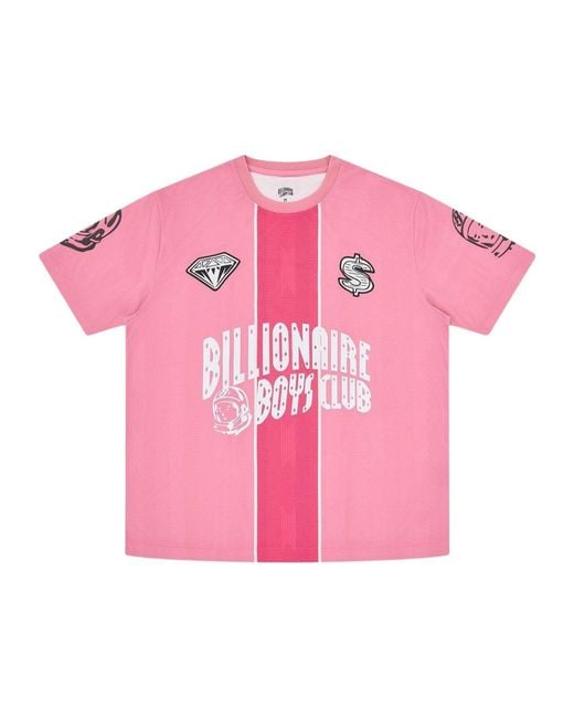 BBCICECREAM Pink Logo Short-Sleeved T-Shirt for men