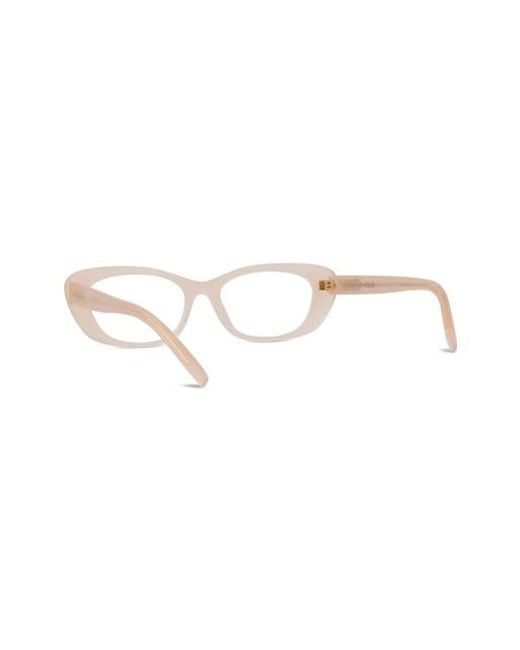 Givenchy White Full-Rimmed Plano Lenses