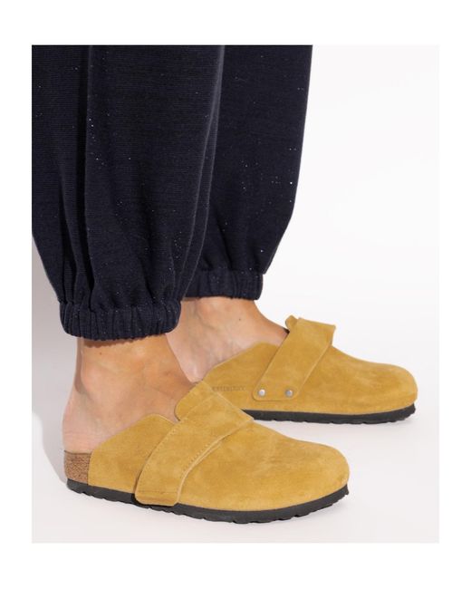 Birkenstock Brown Loma Slip On Slides