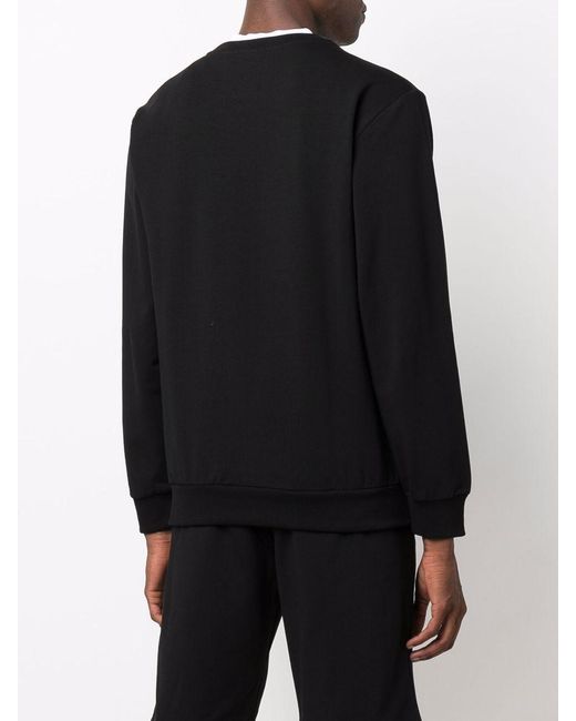 Moschino Black Teddy Bear-Print Crew Neck Sweatshirt for men
