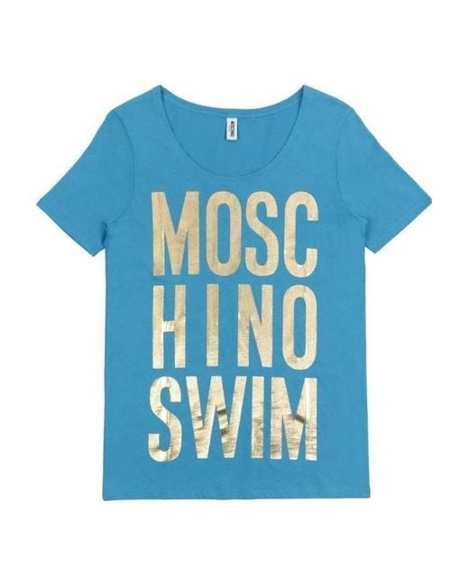 Moschino Blue Logo T-Shirt