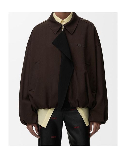 Loewe Brown Casual Wool Jacket