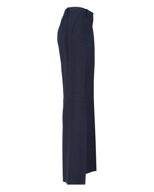 Max Mara Black Carbone Pleated Trousers