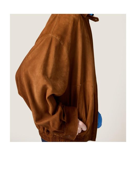Miu Miu Brown Suede Jacket