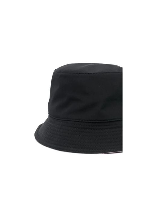 McQueen Black Logo Embroidered Reversible Bucket Hat for men