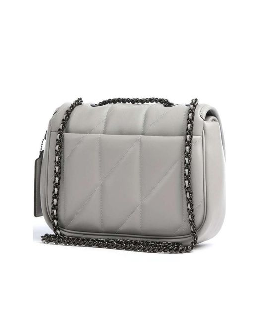 COACH Gray Pillow Madison Shoulder Bag