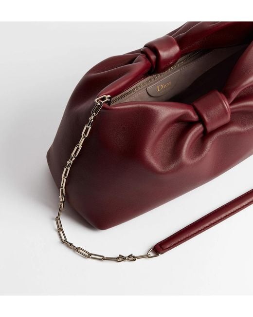 Dior Brown Or Medium Bow Bag