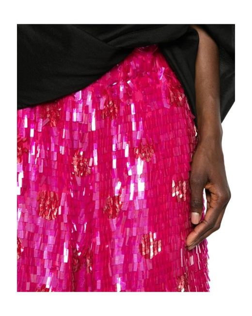 Dries Van Noten Pink Sparkling Casual Shorts