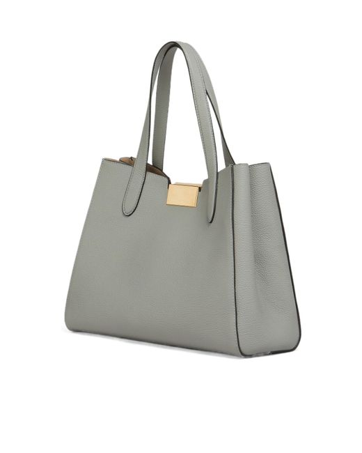 Marni Gray Leather Trunkaroo Tote Handbag