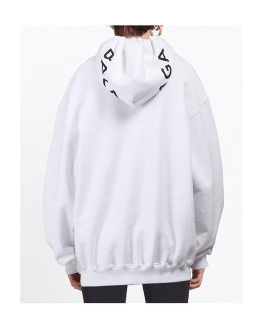 Balenciaga White Cocoon Hoodie