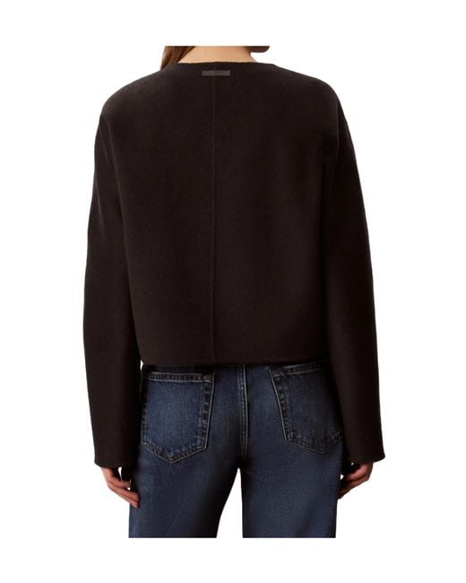 Calvin Klein Black V-Neck Jacket