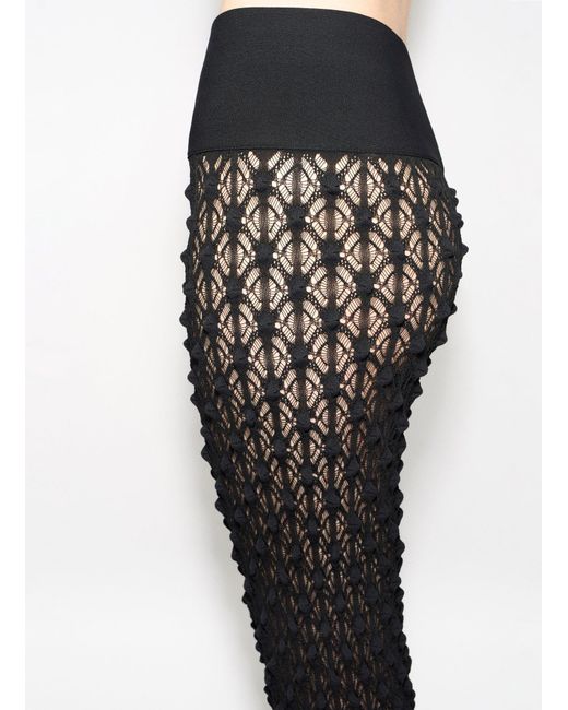 Alaïa Black Lace Knitted Pants