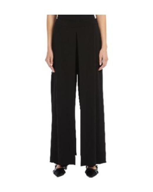 Max Mara Black Straight-Leg Casual Pants