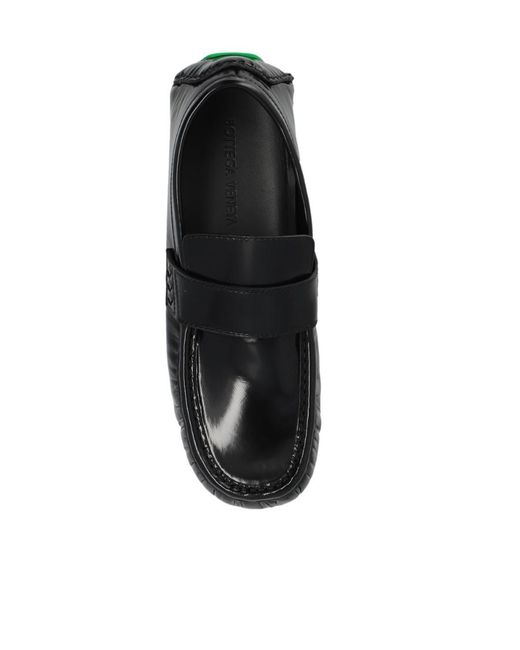 Bottega Veneta Black Logo Casual Shoes for men