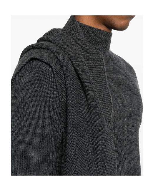 Entire studios Black High-Neck Sweater for men