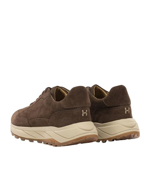 Henderson Brown Round-Toe Sneakers for men