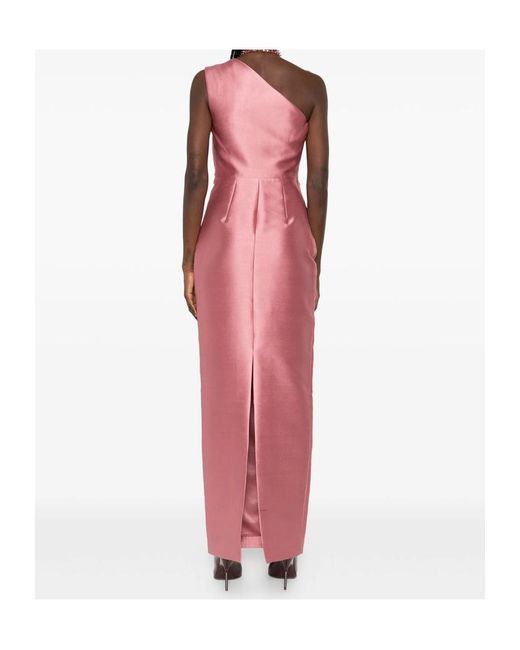 Solace London Pink Kira Midi Dress