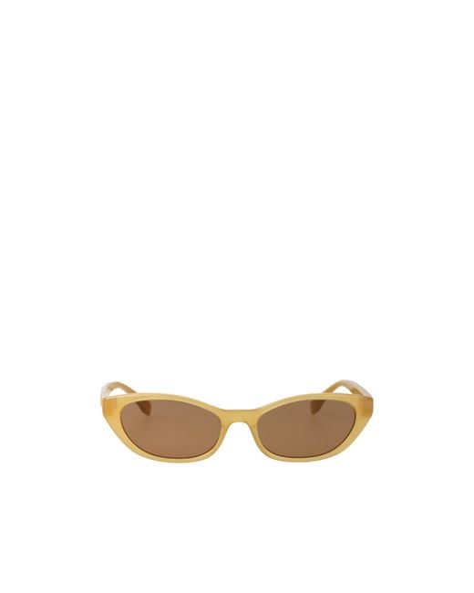 Fendi Natural Geometric-Frame Sunglasses