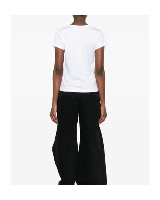 Mazzarelli White V-Neck T-Shirt