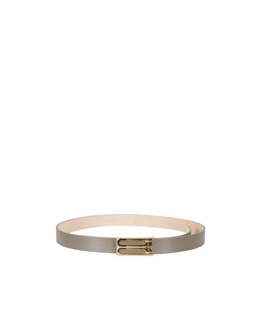Victoria Beckham White Adjustable Waistband