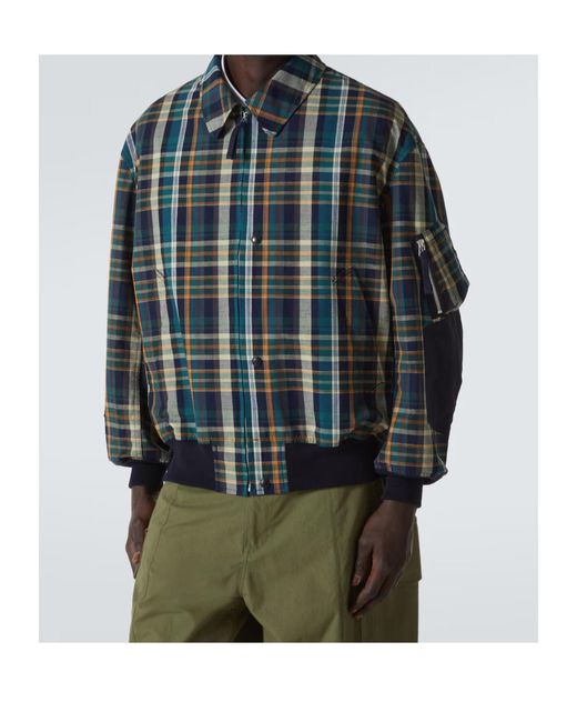 Comme des Garçons Blue Long-Sleeved Casual Jacket for men