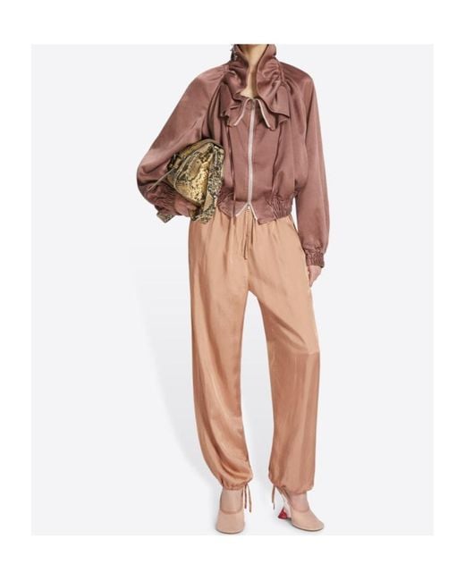 Dries Van Noten Multicolor Pleat Detailed Drawstring Trousers
