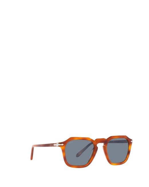Persol Blue Square Frame Sunglasses for men