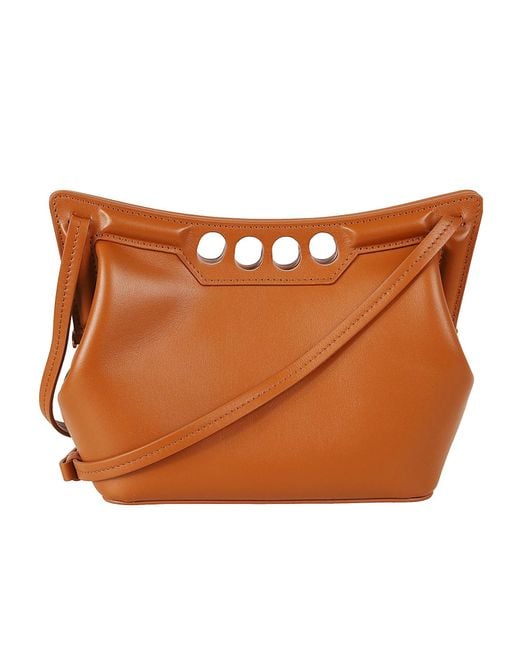 McQueen Brown Knuckle Shoulder Bag