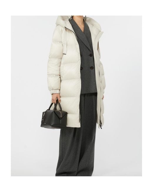 Max Mara White The Cube Padded Hooded Coat