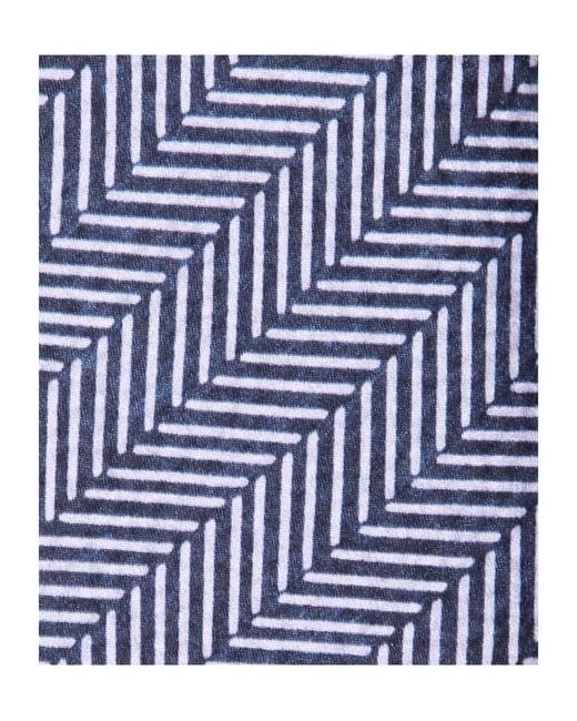 Giorgio Armani Blue Pointed-Tip Tie for men