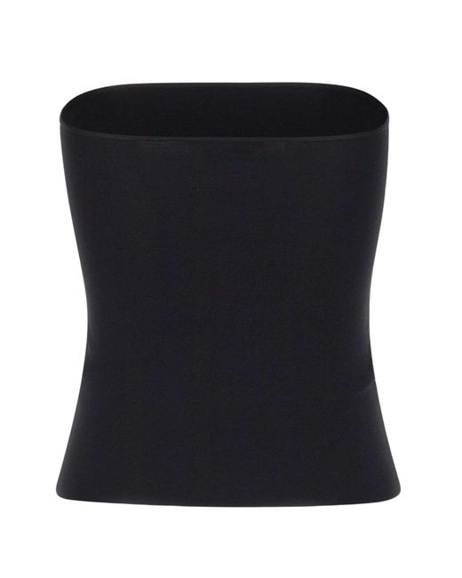 Entire studios Black Bandeau Strapless Top