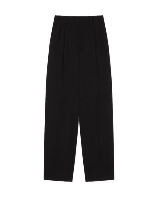 Givenchy Black Slashed Double Pleat Pants