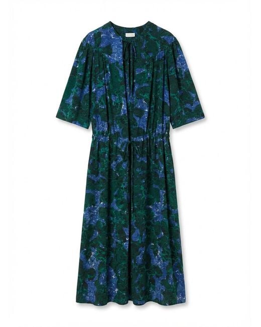 Dries Van Noten Green Patterned Dress