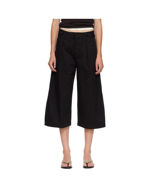 Citizens of Humanity Black Cocoon Pleated Trousers