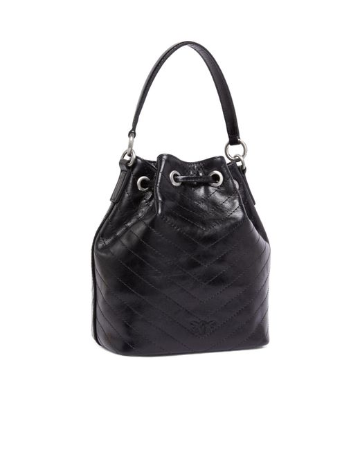 Pinko Black Small Cargo Bucket Bag