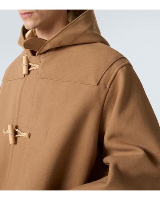 Visvim Natural Commodore Wool And Linen Duffel Coat for men