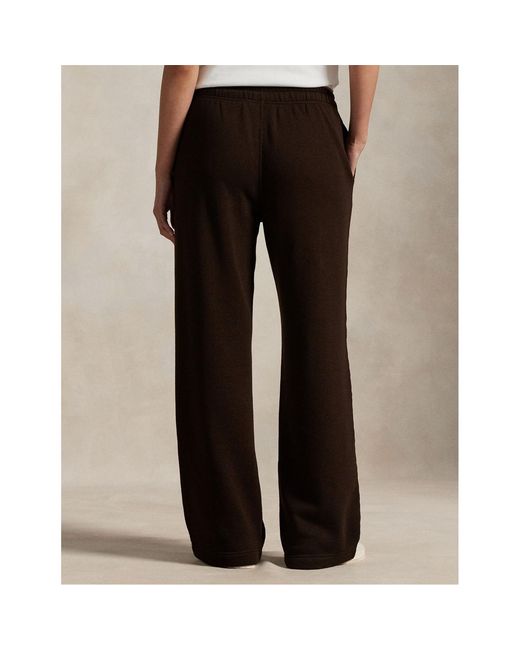 Polo Ralph Lauren Brown Wide Open Hem Fleece Joggers
