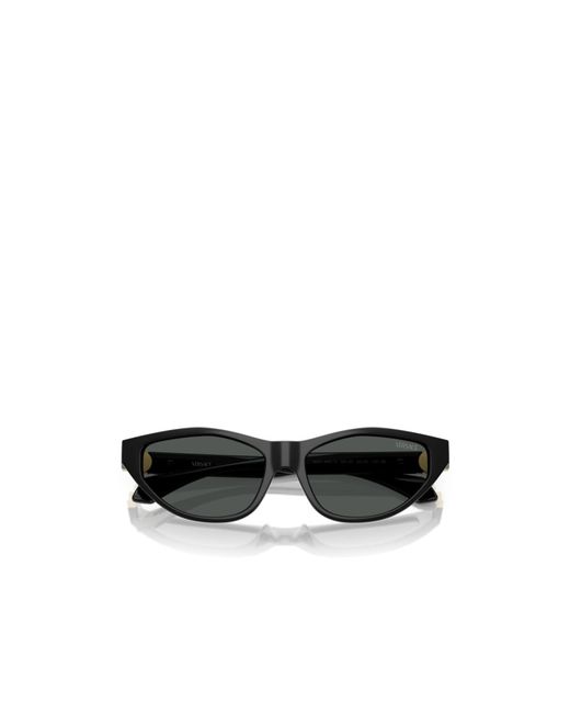 Versace White Eyewear Cat-Eye Frame Sunglasses