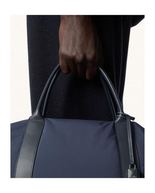 Loro Piana Blue Medium Wind Duffle Bag for men