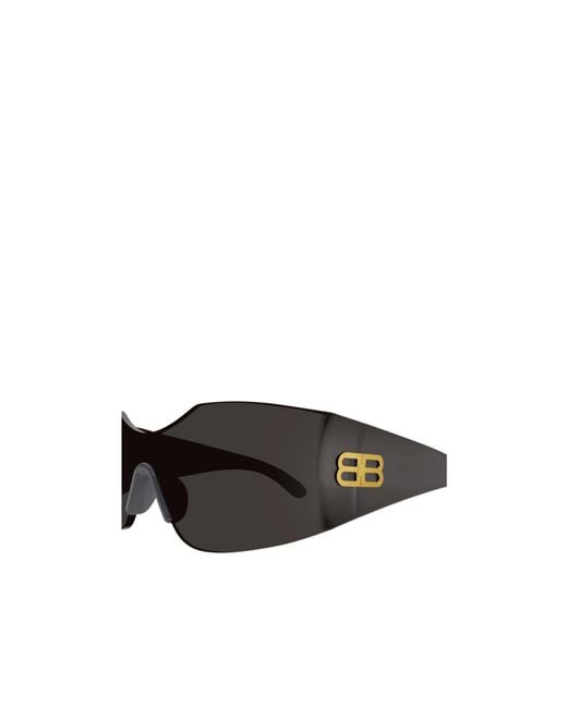 Balenciaga Black Eyewear Geometric Frame Sunglasses for men