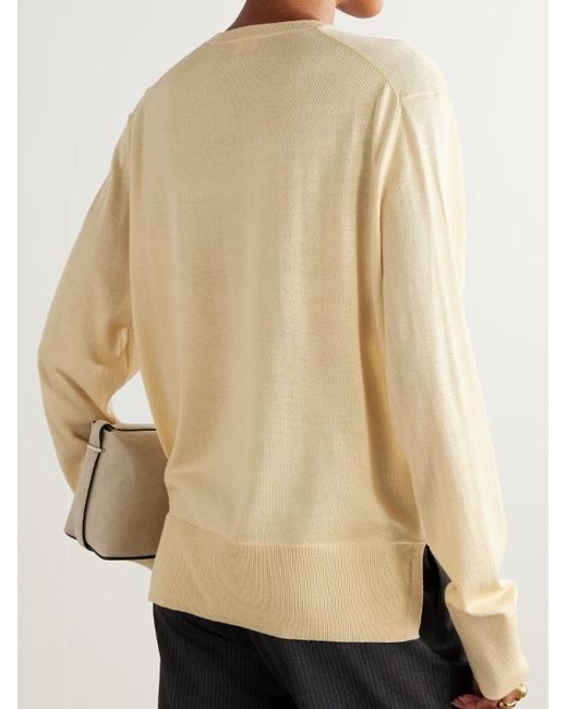 Totême  Natural Crew Neck Sweater